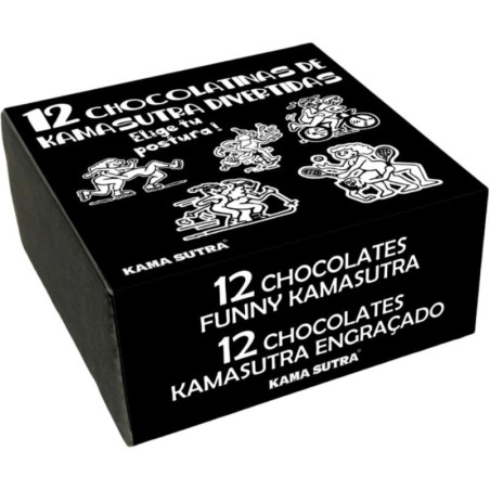 DIABLO PICANTE - CAJA DE 12 CHOCOLATINAS CON POSTURAS DEL KAMASUTRA