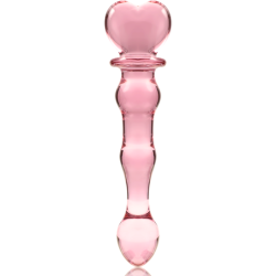 NEBULA SERIES BY IBIZA - MODELO 21 DILDO CRISTAL BOROSILICATO ROSA 20.5 CM -O- 3.5 CM