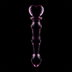 NEBULA SERIES BY IBIZA - MODELO 21 DILDO CRISTAL BOROSILICATO ROSA 20.5 CM -O- 3.5 CM