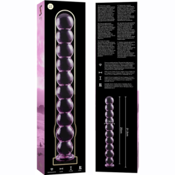 NEBULA SERIES BY IBIZA - MODELO 22 DILDO CRISTAL BOROSILICATO ROSA 21.5 CM -O- 2.5 CM