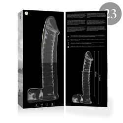 NEBULA SERIES BY IBIZA - MODELO 23 DILDO CRISTAL BOROSILICATO TRANSPARENTE 21.5 CM -O- 4 CM