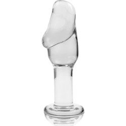 NEBULA SERIES BY IBIZA - MODELO 6 PLUG CRISTAL BOROSILICATO TRANSPARENTE 12.5 CM -O- 4 CM