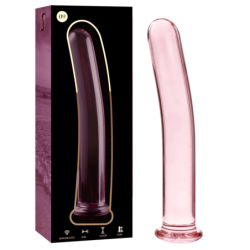 NEBULA SERIES BY IBIZA - MODELO 9 DILDO CRISTAL BOROSILICATO ROSA 15.5 CM -O- 2.5 CM