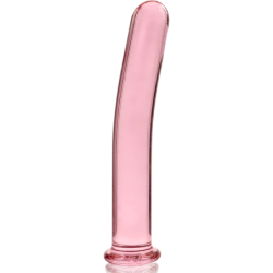 NEBULA SERIES BY IBIZA - MODELO 9 DILDO CRISTAL BOROSILICATO ROSA 15.5 CM -O- 2.5 CM