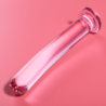 NEBULA SERIES BY IBIZA - MODELO 9 DILDO CRISTAL BOROSILICATO ROSA 15.5 CM -O- 2.5 CM