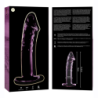 NEBULA SERIES BY IBIZA - MODELO 19 DILDO CRISTAL BOROSILICATO ROSA 18.5 CM -O- 4 CM