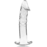 NEBULA SERIES BY IBIZA - MODELO 19 DILDO CRISTAL BOROSILICATO TRANSPARENTE 18.5 CM -O- 4 CM