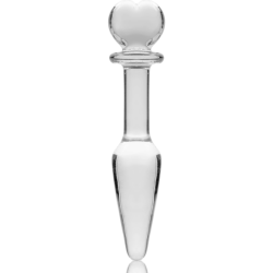 NEBULA SERIES BY IBIZA - MODELO 7 PLUG CRISTAL BOROSILICATO TRANSPARENTE 13.5 CM -O- 3 CM