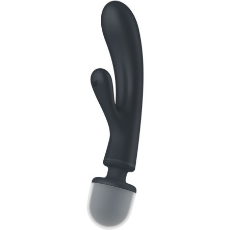 SATISFYER - TRIPLE LOVER MASAJEADOR VIBRADOR RABBIT GRIS