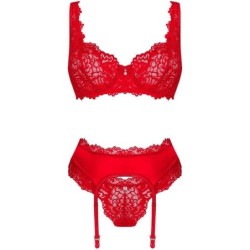 OBSESSIVE - AMOR CHERRIS SET 3 PIEZAS L/XL