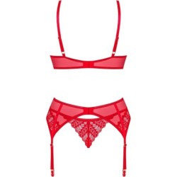 OBSESSIVE - INGRIDIA SET TRES PIEZAS ROJO M/L