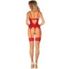 OBSESSIVE - INGRIDIA CORSET & TANGA ROJO M/L