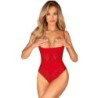 OBSESSIVE - INGRIDIA CROTCHLESS TEDDY ROJO XS/S