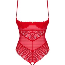 OBSESSIVE - INGRIDIA CROTCHLESS TEDDY ROJO XS/S