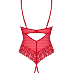 OBSESSIVE - INGRIDIA CROTCHLESS TEDDY ROJO XS/S