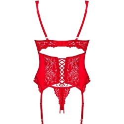 OBSESSIVE - AMOR CHERRIS CORSET & TANGA  S/M