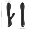 ARMONY - VIBRADOR RABBIT SILICONA NEGRO