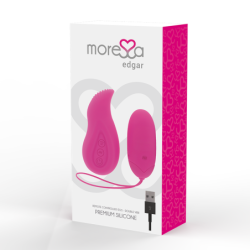 MORESSA - EDGAR SET DUO HUEVO REMOTO Y MANDO CON VIBRACION INCORPORADA PREMIUM SILICONE CONTROL REMO