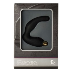 ROCKS-OFF - NAUGHTY-BOY MASAJEADOR DEL PUNTO G MASCULINO 7 V NEGRO