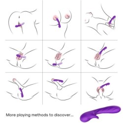 ARMONY - ROMANCE VIBRADOR CON ESTIMULADOR VIOLETA