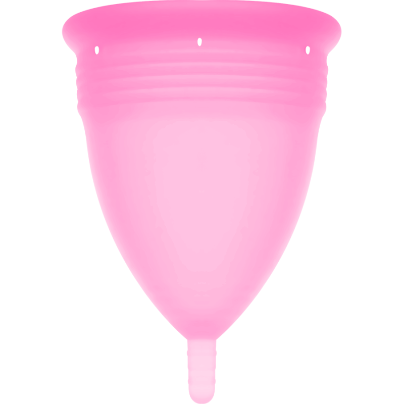 STERCUP - COPA MENSTRUAL FDA SILICONA ROSA - TALLA L