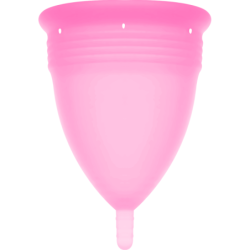 STERCUP - COPA MENSTRUAL FDA SILICONA ROSA - TALLA S