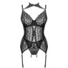 LIVCO CORSETTI FASHION - GIELLANDRA FOR THE SENSES COLLECTION CORSET + PANTY NEGRO S/M