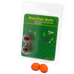 TALOKA - BRAZILIAN BALLS GEL ÃNTIMO FRESAS & CHAMPN 2 BOLAS