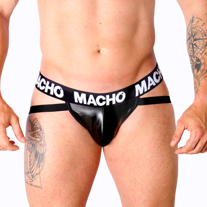 MACHO - MX25NC JOCK CUERO NEGRO XL