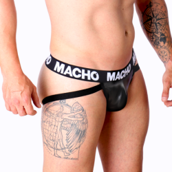 MACHO - MX25NC JOCK CUERO NEGRO XL