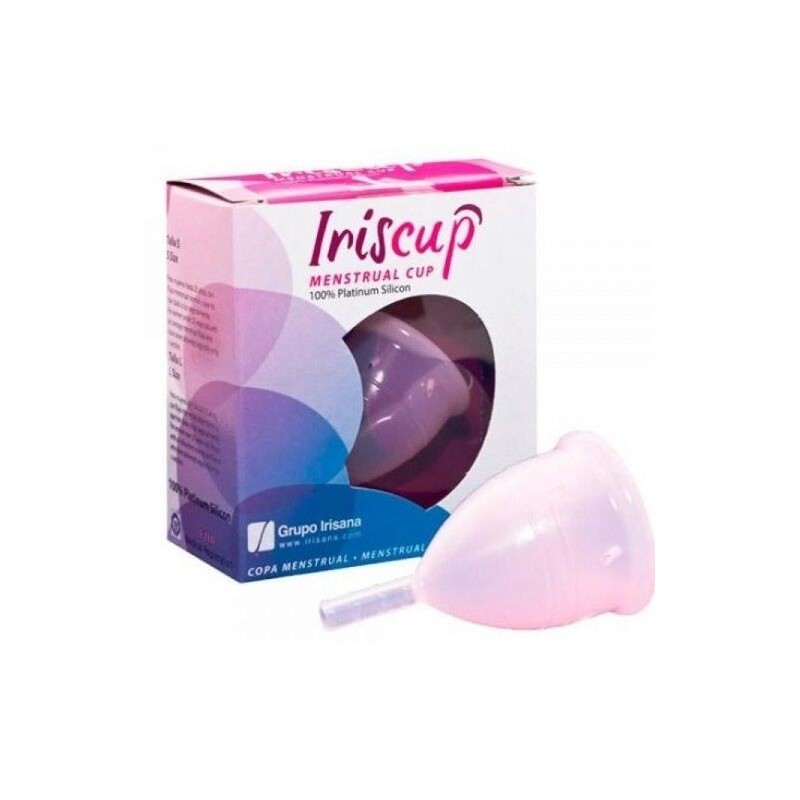 IRISCUP - COPA MESTRUAL ROSA PEQUEÃ‘A + BOLSA ESTERILIZADORA GRATIS