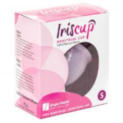 IRISCUP - COPA MESTRUAL ROSA PEQUEÃ‘A + BOLSA ESTERILIZADORA GRATIS