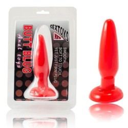 BAILE - PLUG ANAL PEQUEÃ‘O ROJO 15 CM