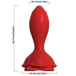 ARMONY - ROSA VIBRADOR & PLUG ANAL PEQUEÃ‘O CONTROL REMOTO ROJO