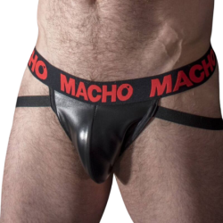 MACHO - MX25RC JOCK CUERO ROJO M