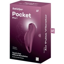 SATISFYER - POCKET PRO 1 ESTIMULADOR CLÃTORIS GRANATE