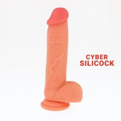 CYBER SILICOCK - SAUL REALISTICO SILICONA LIQUIDA 21 CM -O- 4.2 CM