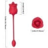 ARMONY - ROSA 2 EN 1 ESTIMULADOR SUCCIÃ“N & VIBRADOR 10 MODOS CON COLA ROJO