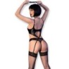 CHILIROSE - CR 4625 SET CUATRO PIEZAS CROTCHLESS NEGRO S