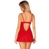 OBSESSIVE - INGRIDIA CHEMISE & TANGA ROJO M/L