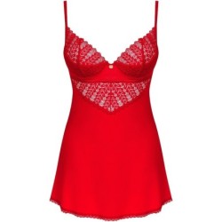 OBSESSIVE - INGRIDIA CHEMISE & TANGA ROJO M/L