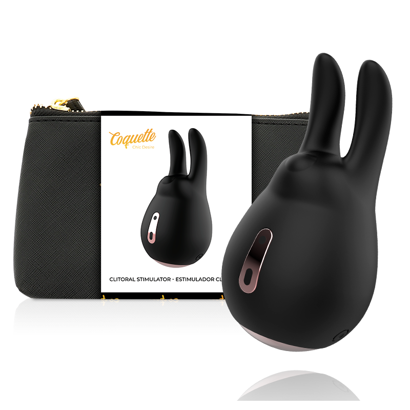 COQUETTE CHIC DESIRE - ESTIMULADOR CLÃTORIS NEGRO / GOLD CONEJO