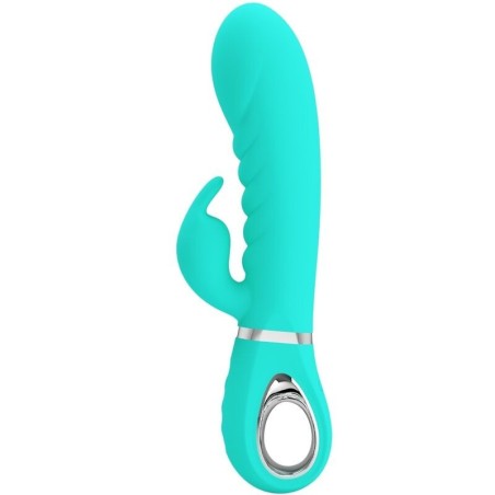 PRETTY LOVE - PRESCOTT VIBRADOR PUNTO G MULTIFUNCIÃ“N VERDE AGUA