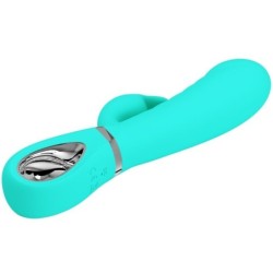 PRETTY LOVE - PRESCOTT VIBRADOR PUNTO G MULTIFUNCIÃ“N VERDE AGUA