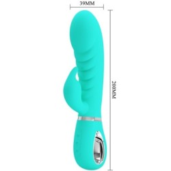 PRETTY LOVE - PRESCOTT VIBRADOR PUNTO G MULTIFUNCIÃ“N VERDE AGUA