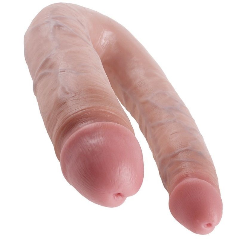 KING COCK - DILDO DOBLE PENETRACIÃ“N 17.8 CM NATURAL