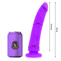 DELTA CLUB - TOYS DILDO LILA SILICONA MEDICA 23 CM -O- 4.5 CM