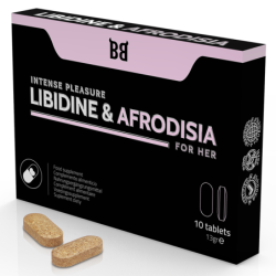 BLACK BULL - LIBIDINE & AFRODISIA PLACER INTENSO PARA MUJER 10 CÃPSULAS