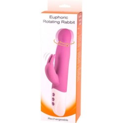 SEVEN CREATIONS - EUPHORIC VIBRADOR CONEJITO CON ROTACIÃ“N LILA