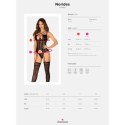 OBSESSIVE - NORIDES CORSET & TANGA M/L